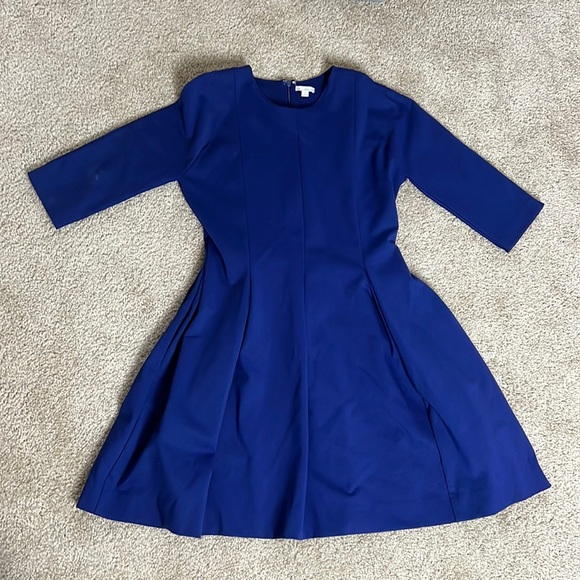 Vintage Gap Blue MIDI Pleated Dress - Picture 3 of 12